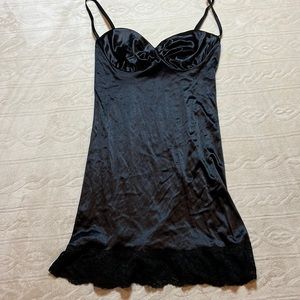 Vintage Victorias Secret Slip dress black medium‎
